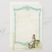 Jane Austen Quote Stationery III Briefpapier (Voorkant / Achterkant)