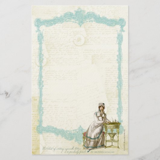 Jane Austen Quote Stationery III Briefpapier (Voorkant)