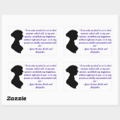 Jane Austen Quote Sticker (Vel)