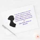 Jane Austen Quote Sticker (Envelop)