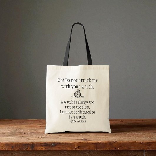 Jane Austen Quote Tas - Aanval bekijken