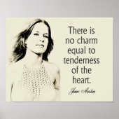 Jane Austen Quote Tenderness - Home decor Poster (Voorkant)