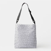 Jane Austen Quotes Crossbody Tas (Achterkant)