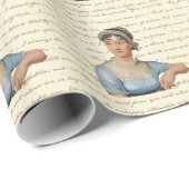 Jane Austen Quotes en Portrait Afbeelding Cadeaupapier (Rol Hoek)