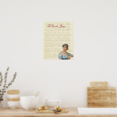 Jane Austen Quotes Pride and Prejudice, Emma, S&S Poster (Keuken)
