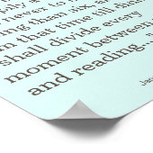 Jane Austen Reading and Music quote Poster (Hoek)