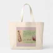 Jane Austen-regels Grote Tote Bag (Voorkant)