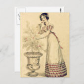 Jane Austen Regency Ball Gown Briefkaart (Voorkant / Achterkant)