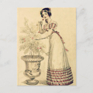 Jane Austen Regency Ball Gown Briefkaart