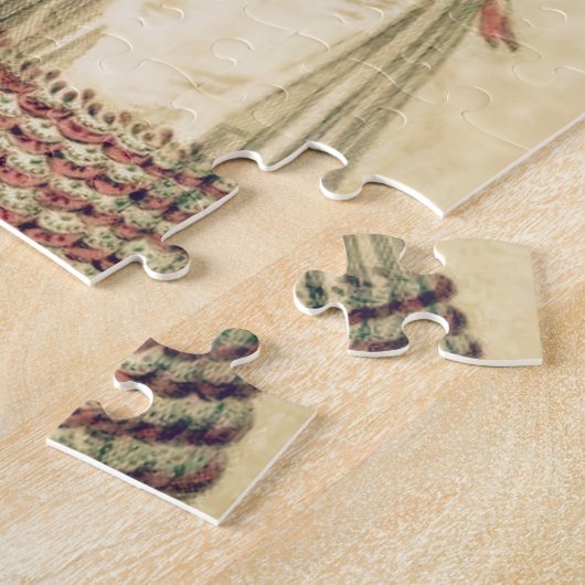 Jane Austen Regency Ball Gown Legpuzzel (Zijkant)