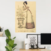 Jane Austen Regency Ball Gown Poster (Thuiskantoor)