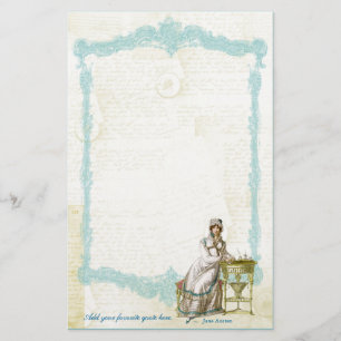 Jane Austen Regency Custom Stationery Briefpapier