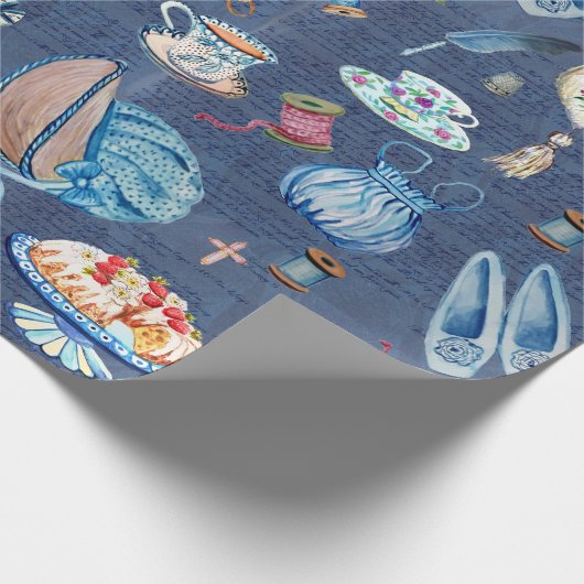 Jane Austen Regency naawing Cadeaupapier (Hoek)