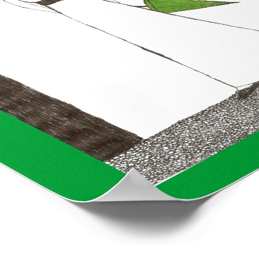 Jane Austen Rice Painting Poster (Hoek)