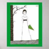 Jane Austen Rice Painting Poster (Voorkant)