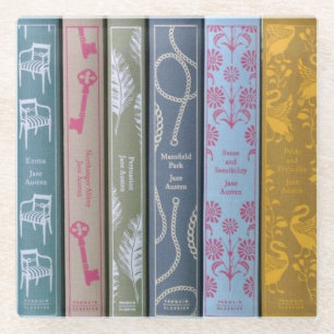 Jane Austen romans Glazen Onderzetter