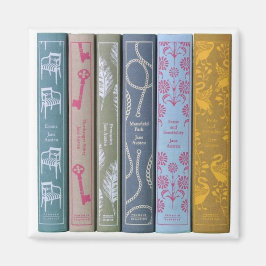 Jane Austen romans op een magneet
