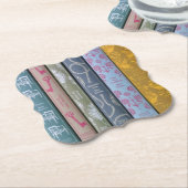 Jane Austen romans op een papieren onderzetter (Gekanteld)