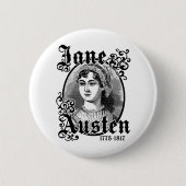 Jane Austen Ronde Button 5,7 Cm (Voorkant)