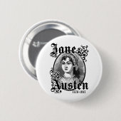 Jane Austen Ronde Button 5,7 Cm (Voorkant /achterkant)