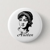 Jane Austen Ronde Button 5,7 Cm (Voorkant)