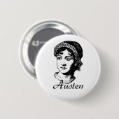 Jane Austen Ronde Button 5,7 Cm (Voorkant /achterkant)