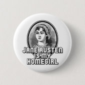 Jane Austen Ronde Button 5,7 Cm (Voorkant)