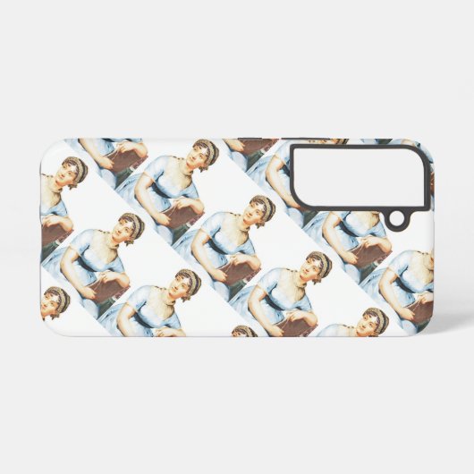 Jane Austen Samsung Galaxy Hoesje (Achterkant horizontaal)