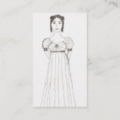 Jane Austen schrijft Visitekaartje (Achterkant)