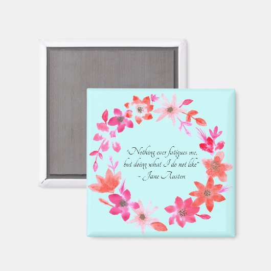 Jane Austen Self-Care Quote – Mansfield Park Magneet (Voorkant / Achterkant)