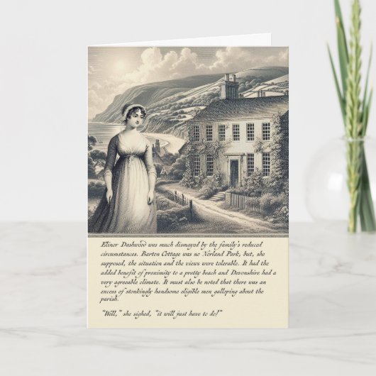 Jane Austen Sense en Sensibiliteit Kaart (Voorkant)