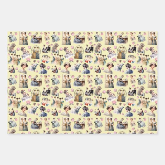 Jane Austen Set van inpakpapier (Voorkant 3)