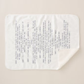 Jane Austen Sherpa Blanket Sherpa Deken (Voorkant (horizontaal))