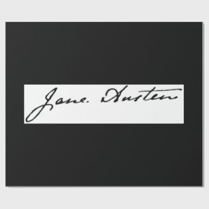 Jane Austen Signature Cadeaupapier