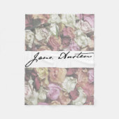 Jane Austen Signature Fleece Deken (Voorkant)