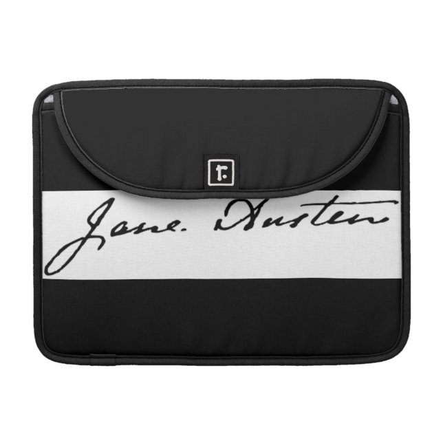 Jane Austen Signature MacBook Pro Sleeve (Front Closed)