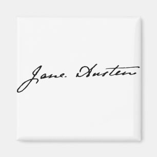 Jane Austen Signature Magneet