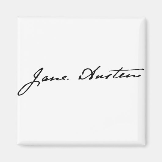 Jane Austen Signature Magneet (Voorkant)