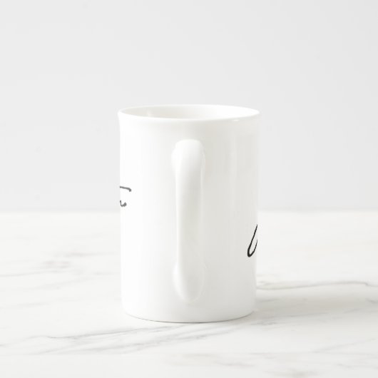 Jane Austen Signature Porselein Kop (Achterkant)