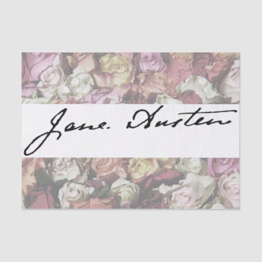 Jane Austen Signature Tissuepapier (Voorkant)