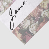 Jane Austen Signature Tissuepapier (Detail)