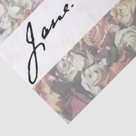 Jane Austen Signature Tissuepapier (Detail)