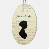 Jane Austen signatuur & silhouette ornament (Links)