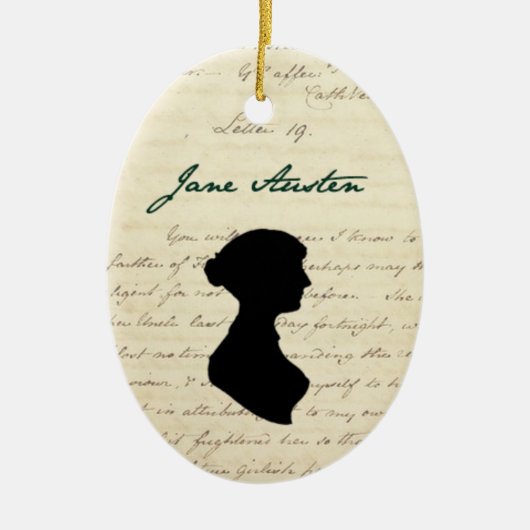 Jane Austen signatuur & silhouette ornament (Voorkant)