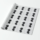 Jane Austen Silhouet Cadeaupapier (Uitgerold)