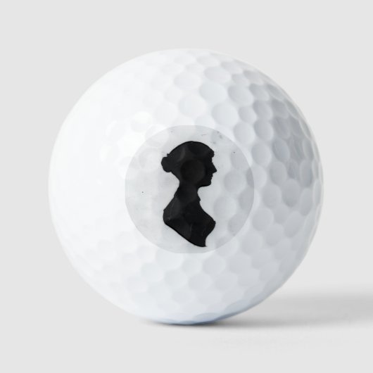 Jane Austen Silhouet Golfballen (Voorkant)