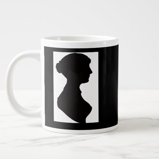 Jane Austen Silhouet Grote Koffiekop (Links)