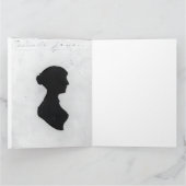 Jane Austen Silhouet Kaart (Binnen)