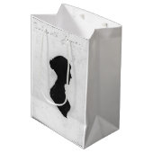 Jane Austen Silhouet Medium Cadeauzakje (Voorkant Gekanteld)