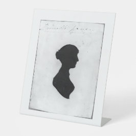 Jane Austen silhouet Reclamebord Met Voetstuk